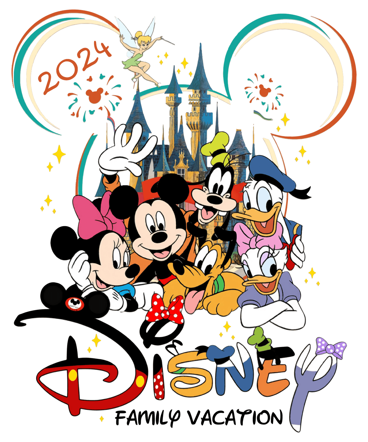 Disney family vacation clipart picture