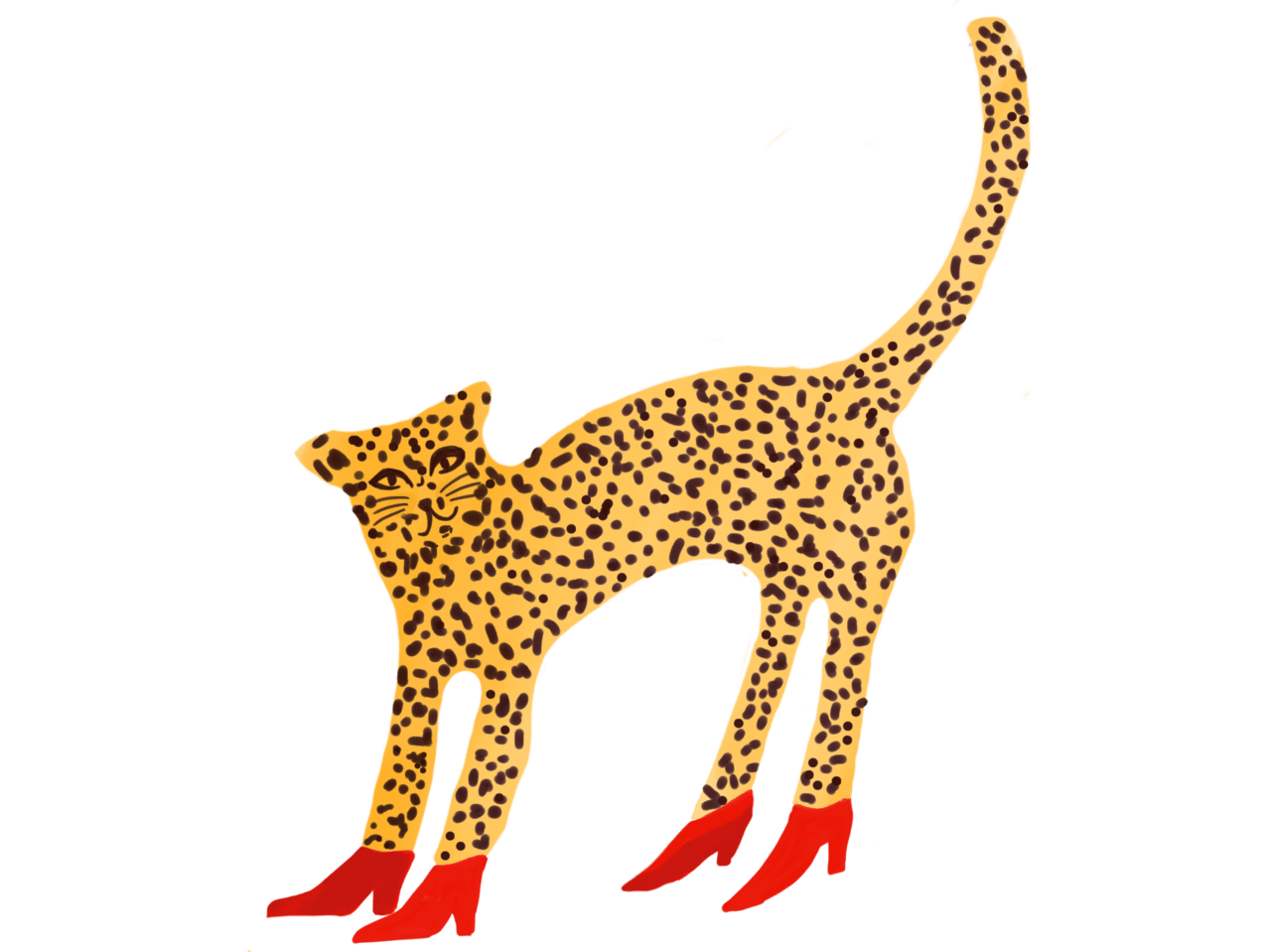 Cheetah pin page clipart logo 2