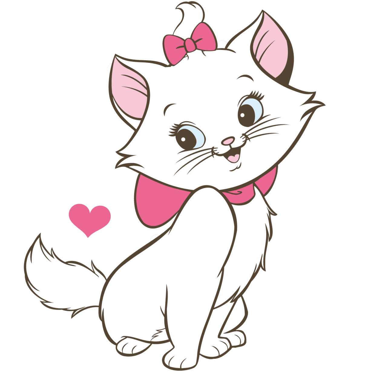 Cute cat disney cats ideas marie aristocats clipart vector