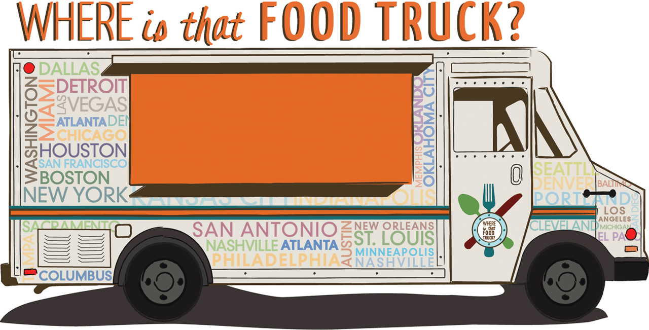 Food truck home witft clipart image