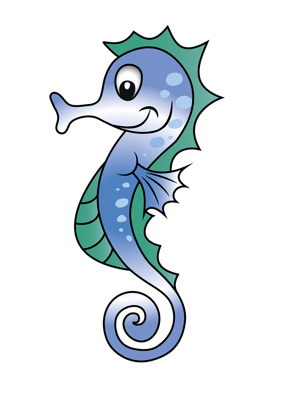 Seahorse aqauatic nature image clipart