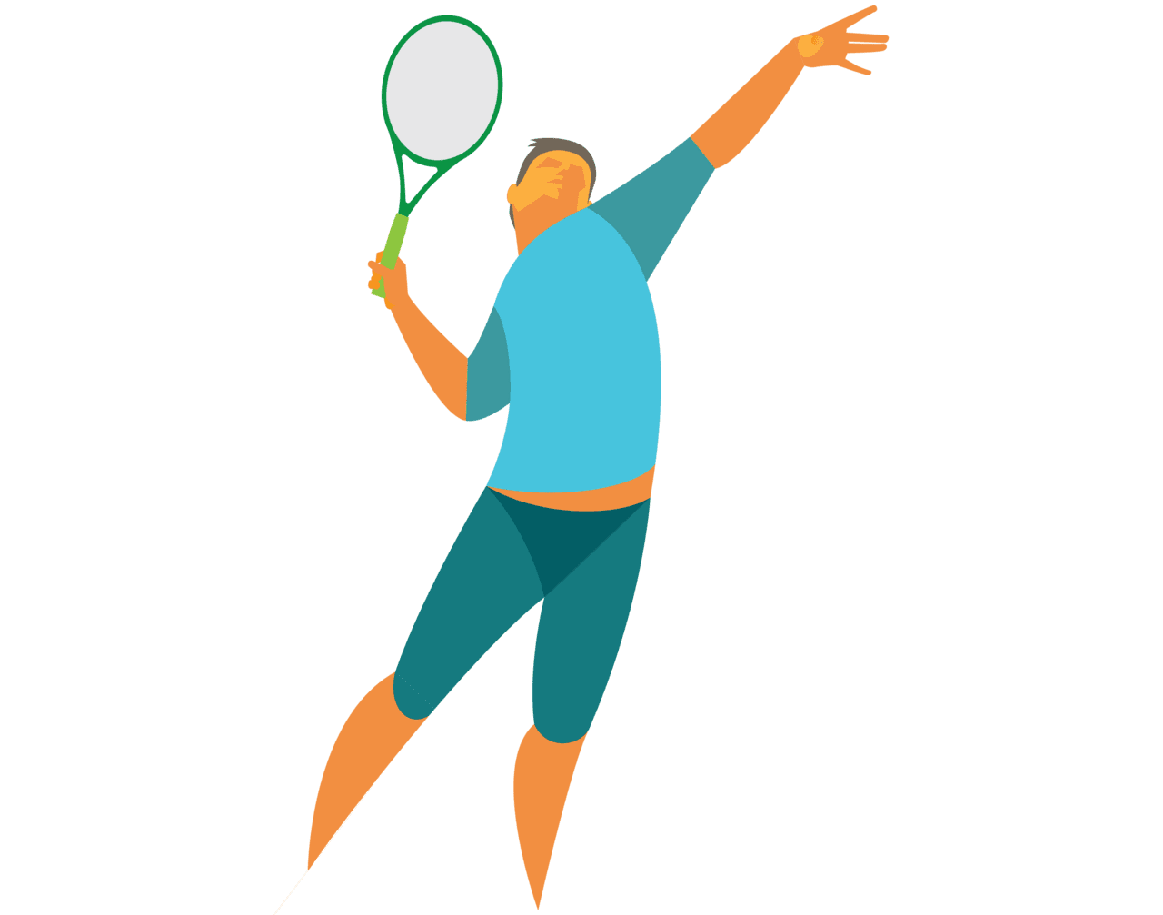 Tennis serve motion in racket sports action clipart all clip art