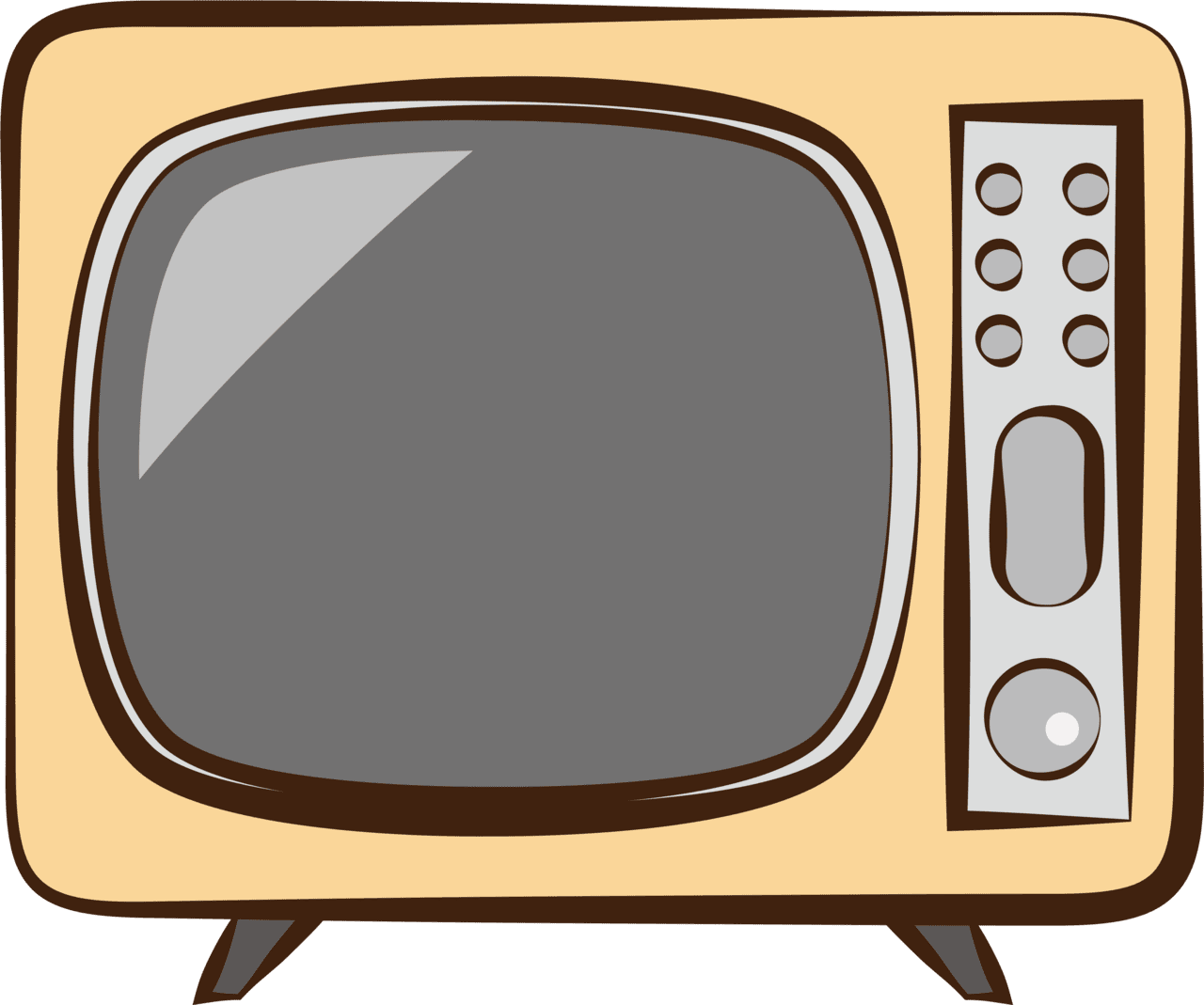 Television tv retro electrical appliances daily necessities clipart large size image