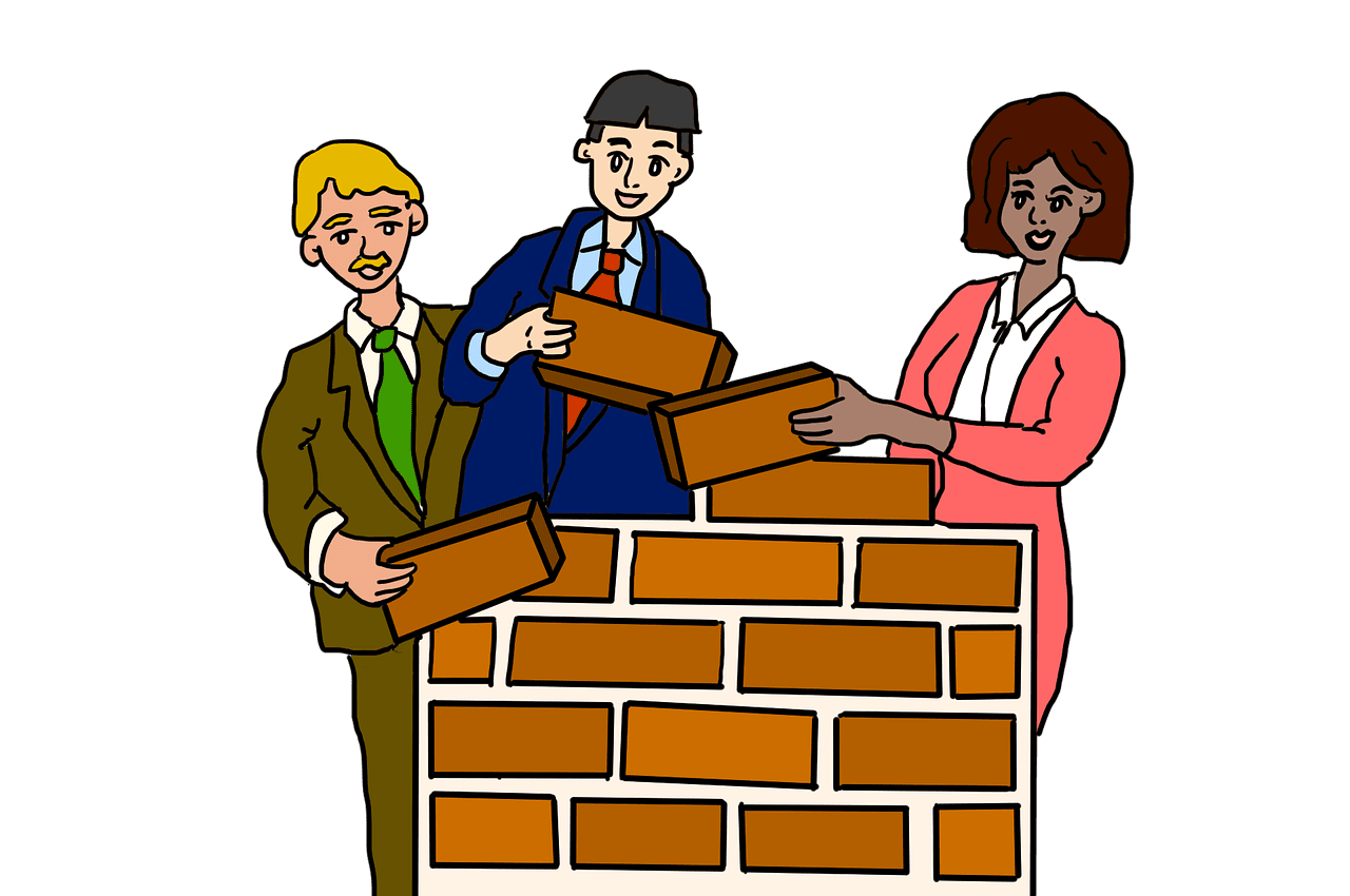 For teamwork team building image clipart