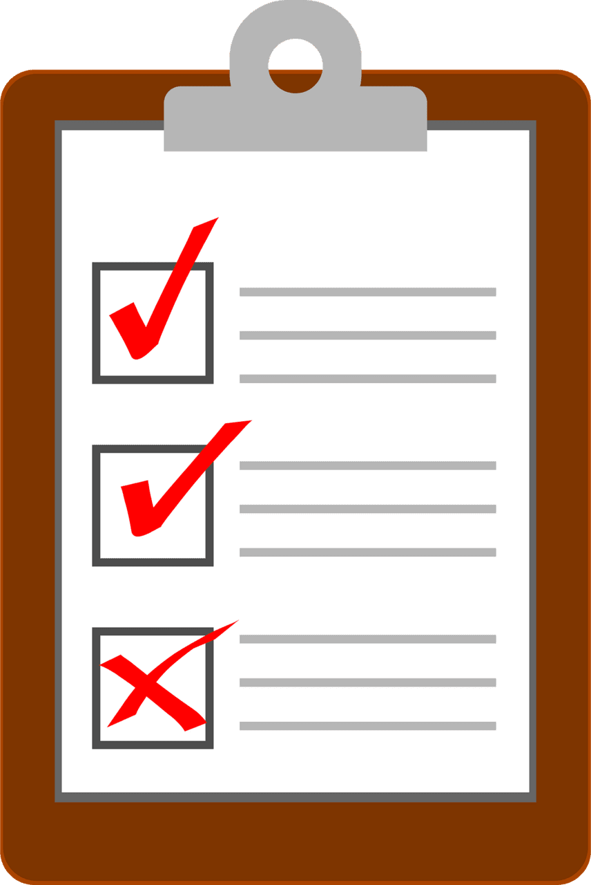 Agenda clipboard and checklist vector clipart images