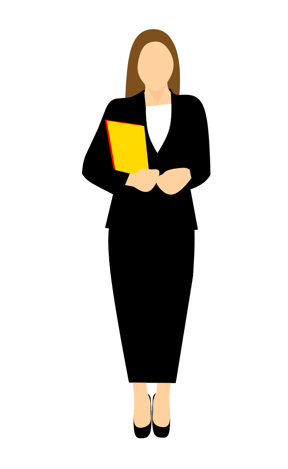 Of bus ess woman full length clipart image