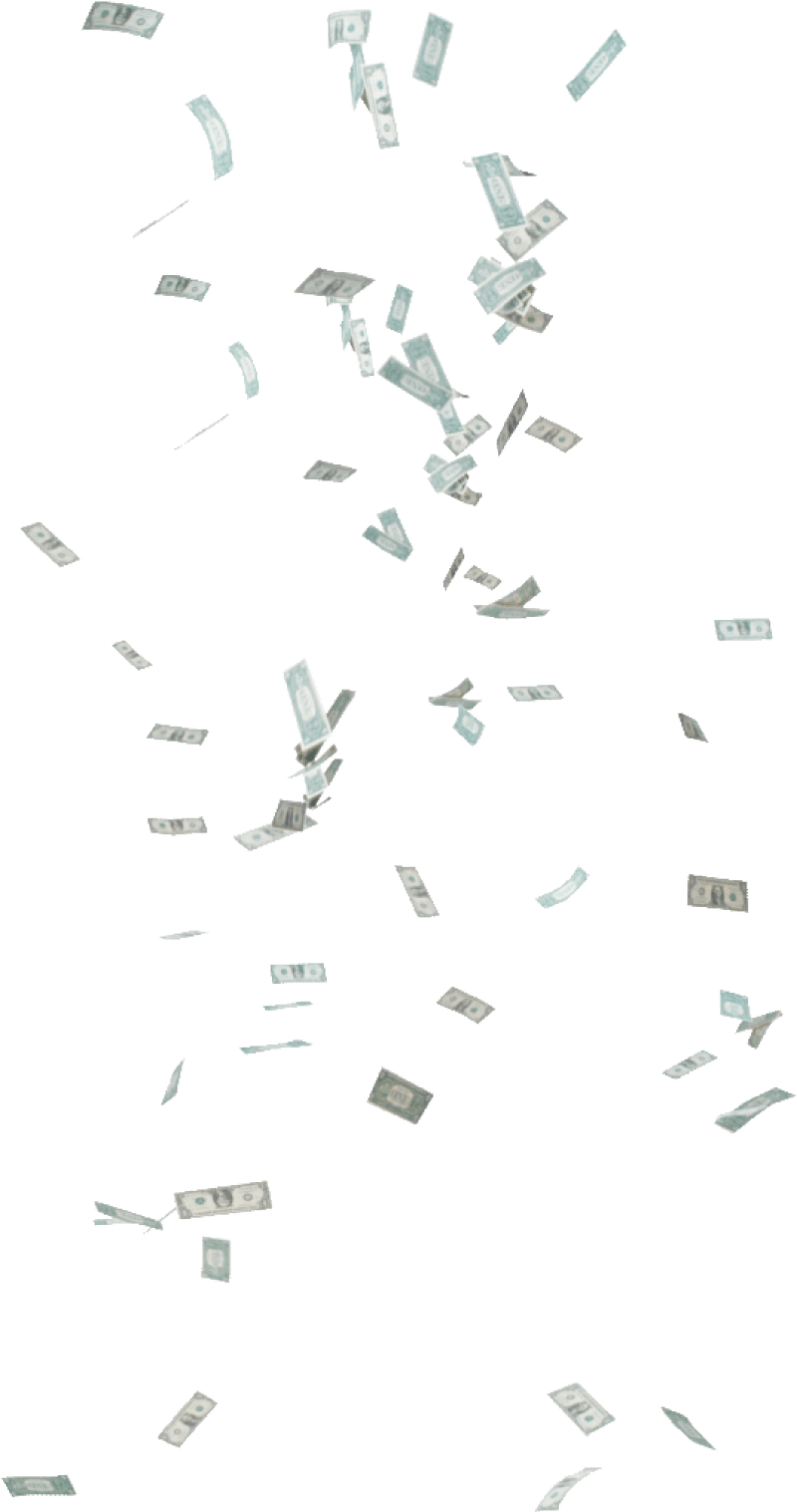 Dollar bill falling money clipart picture