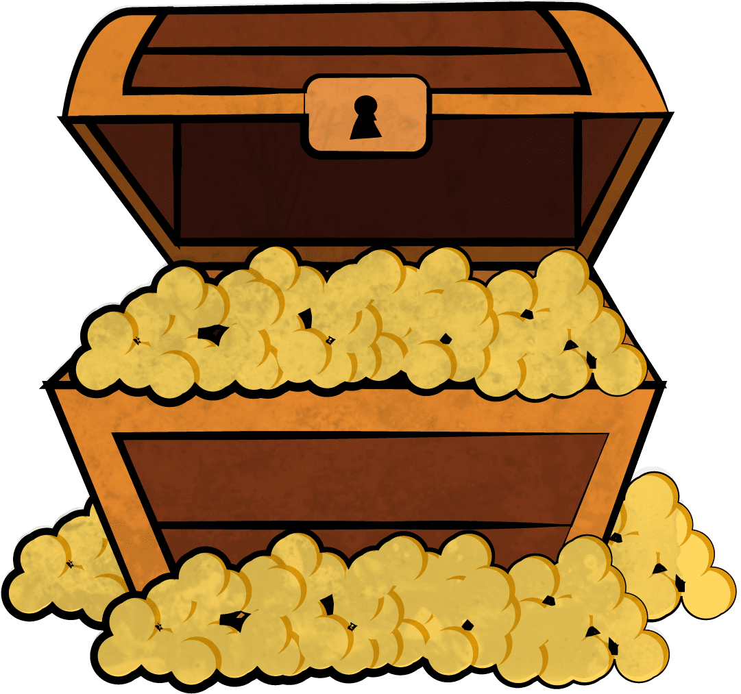 Treasure chest land of magic clipart transparent