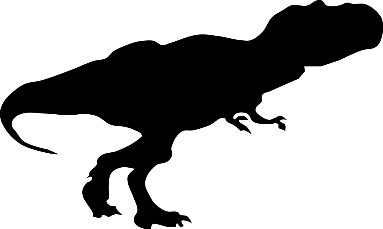 Clipart rex silhouette getdrawings dinosaur image with no background