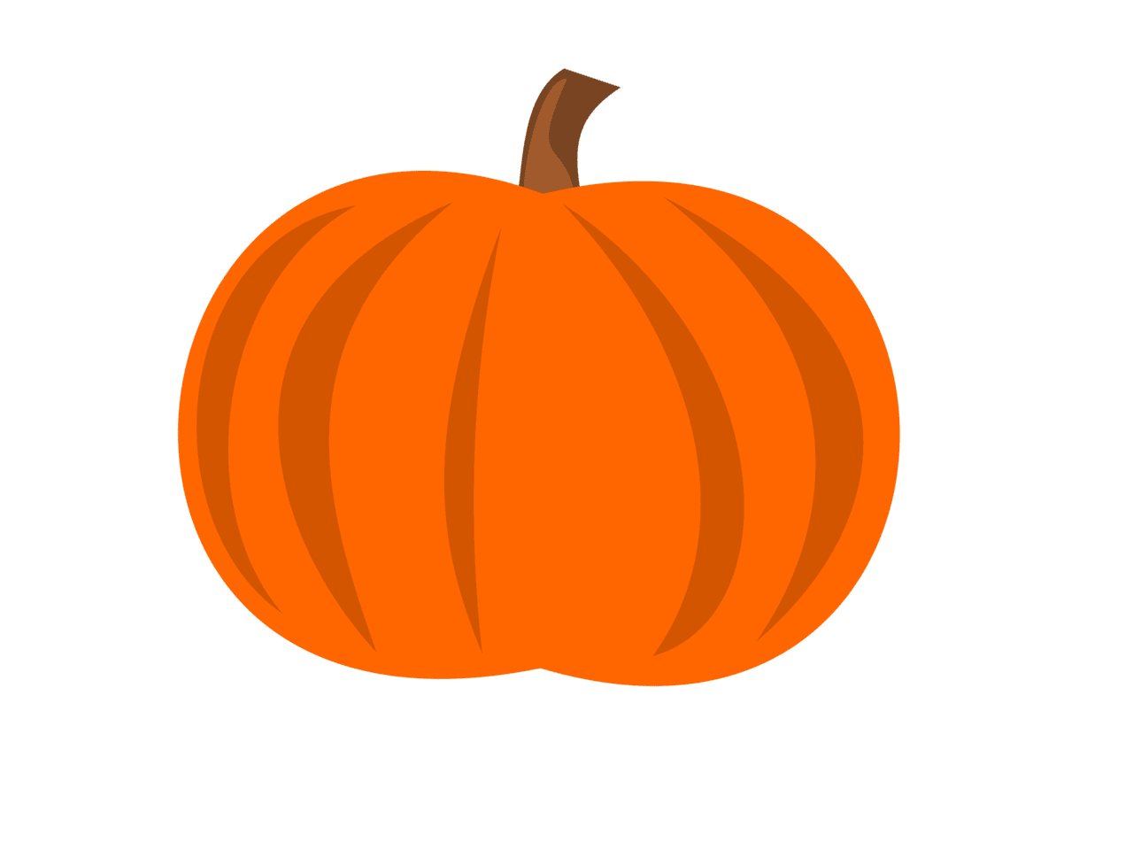 Cute pumpkin plain clipart photo