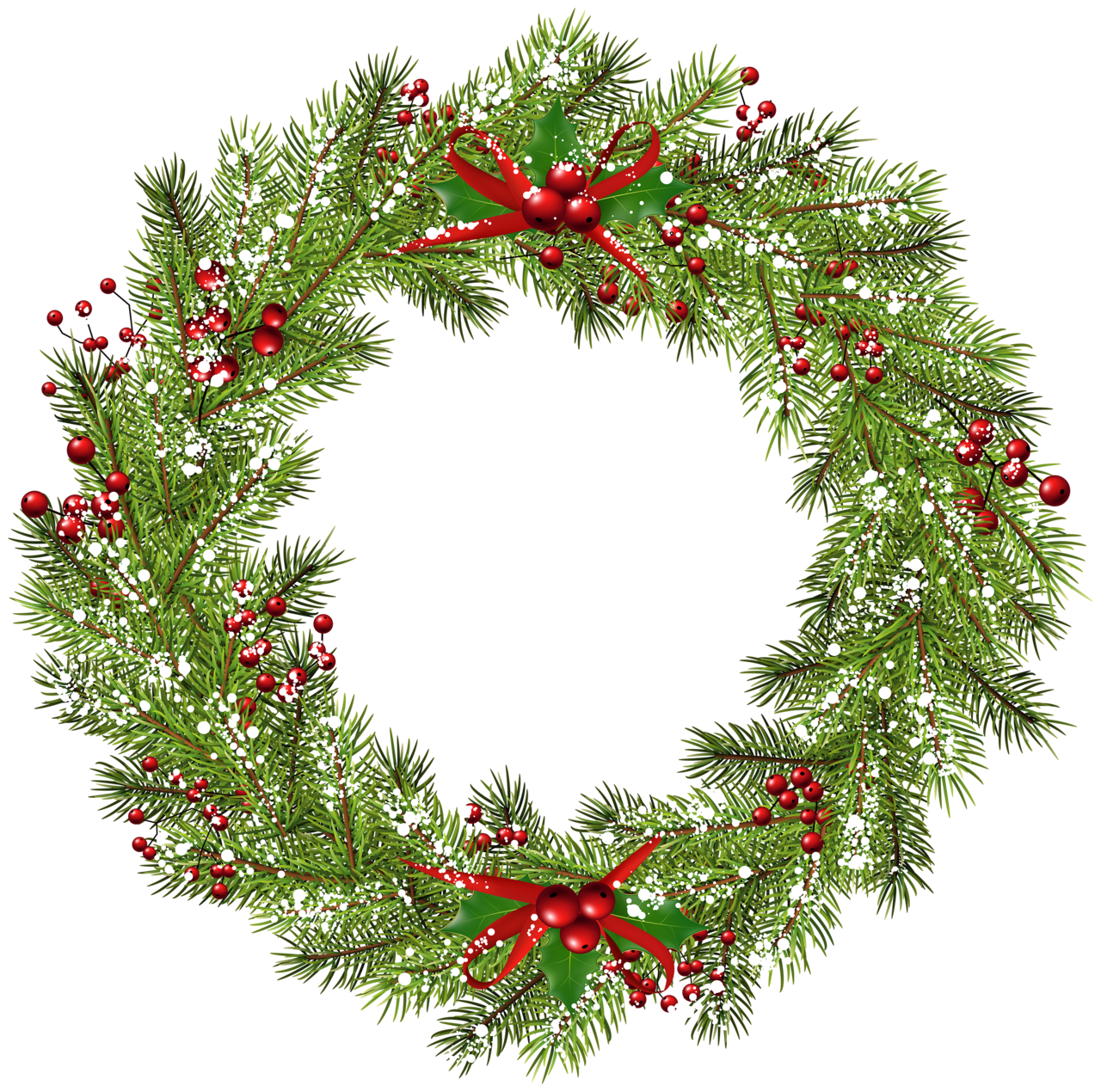 Christmas garland pin page clipart picture