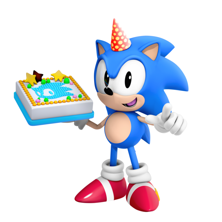 Classic sonic birthday render by nibroc rock deviantart clipart clip art