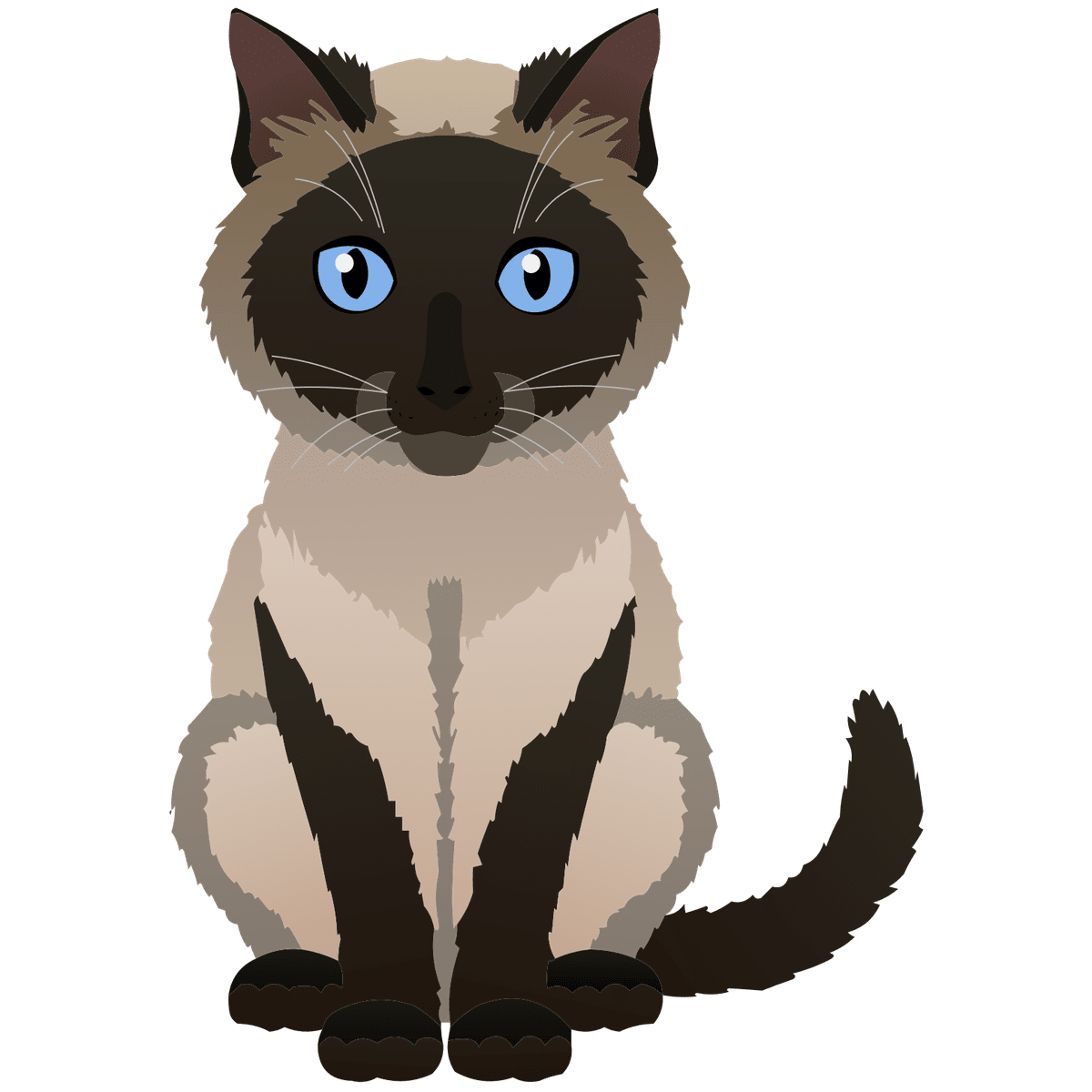 Cute cat page clipart vector