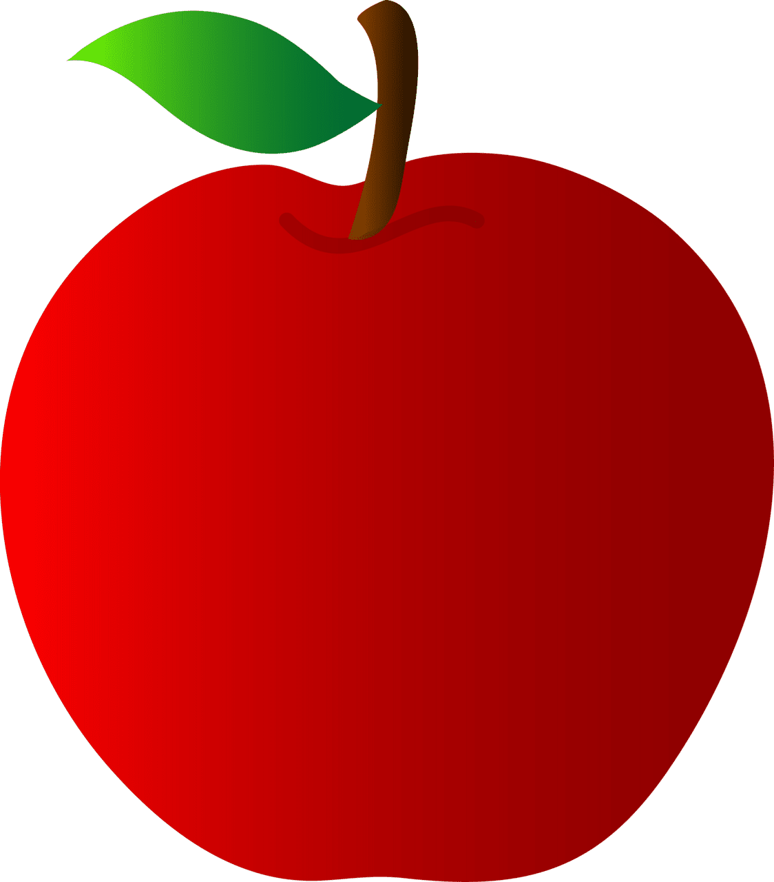 Apples red clipart vector