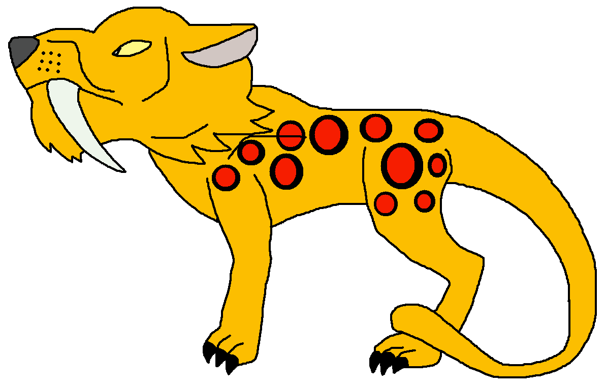 Cheetah page clipart image