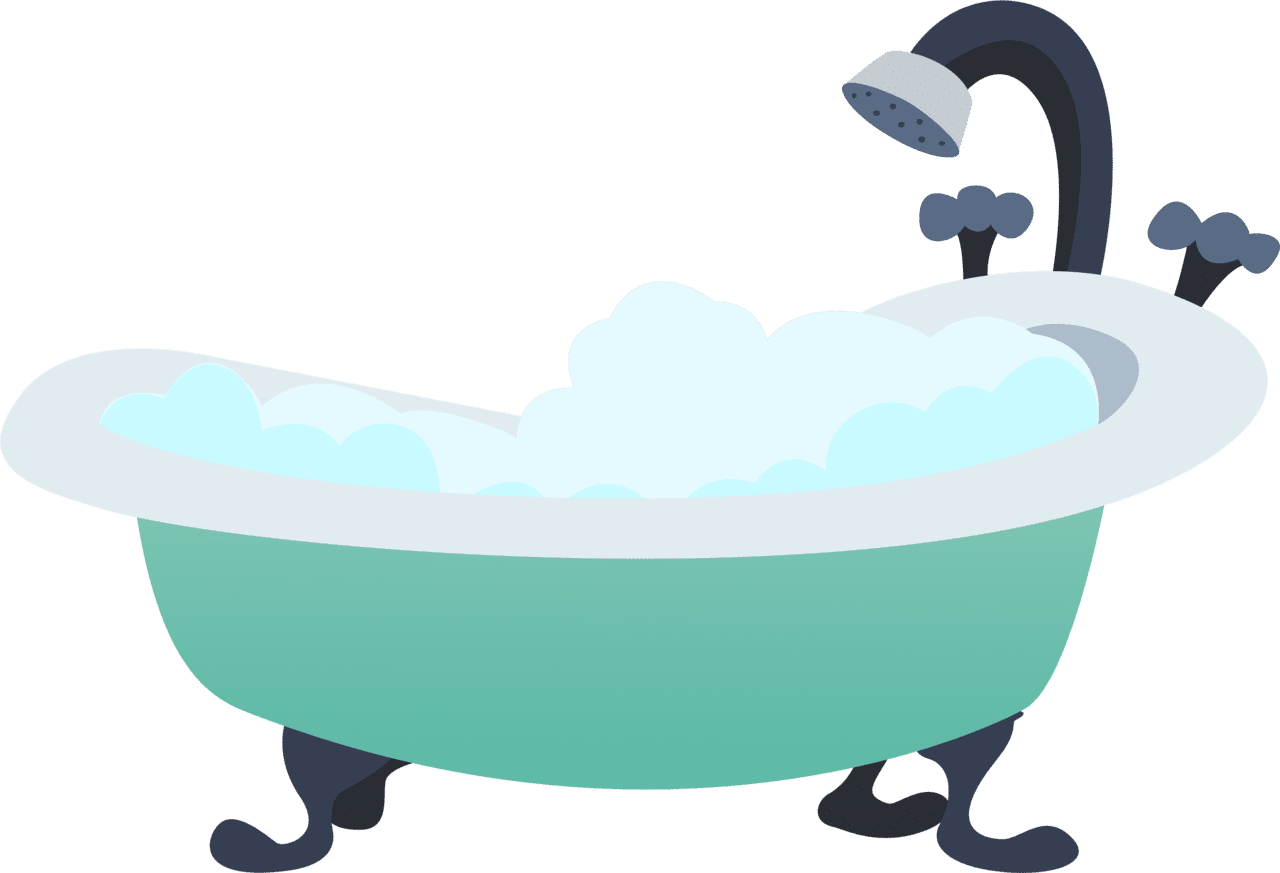 Bathtub images cartoon image with no background clipart