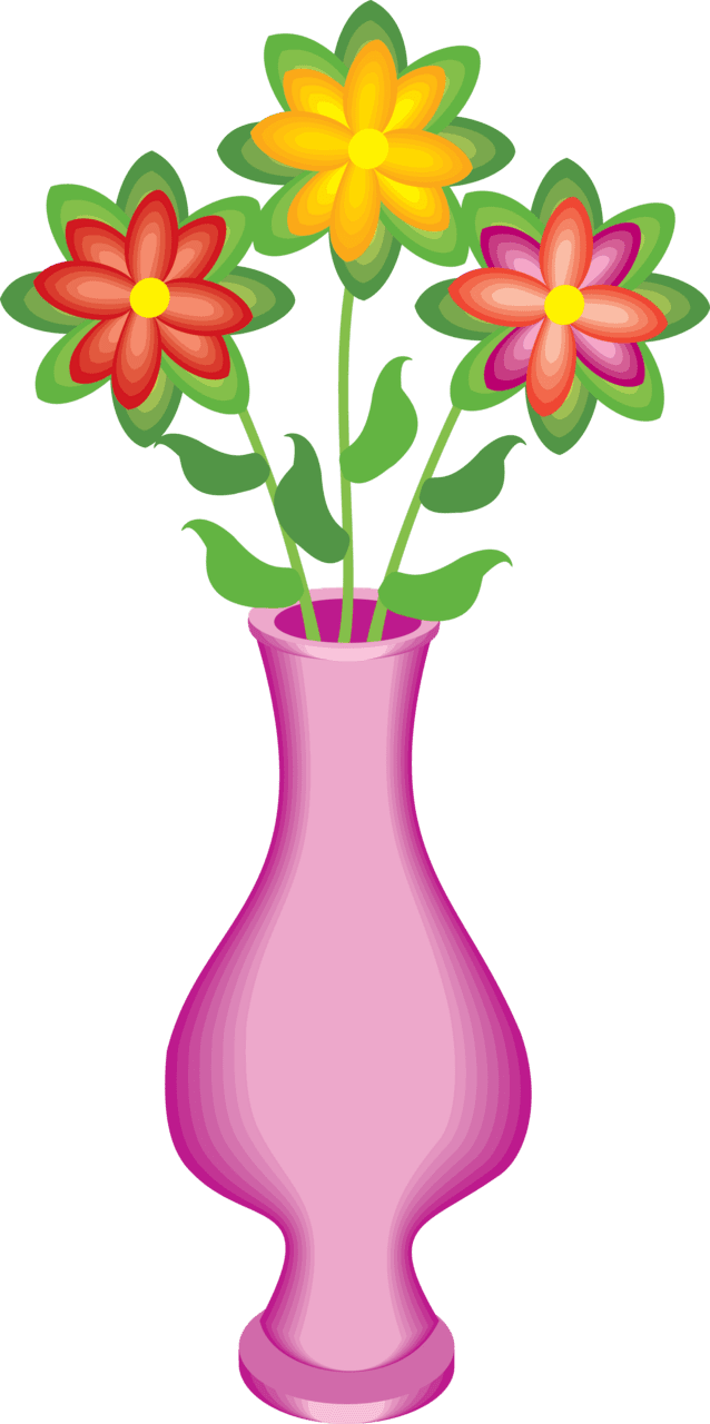 Flower pot vase clipart picture