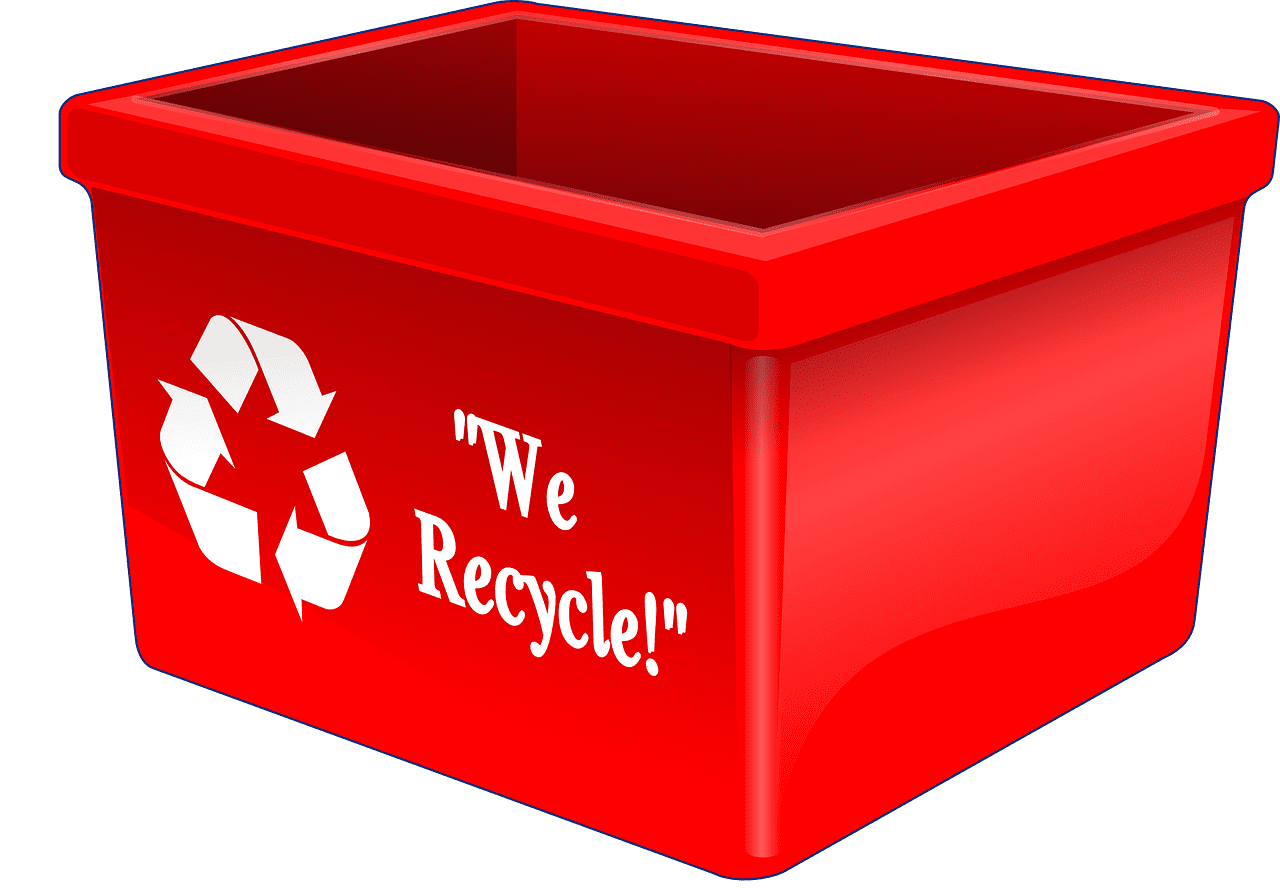 Garbage can recycl sign empty vector graphic clipart