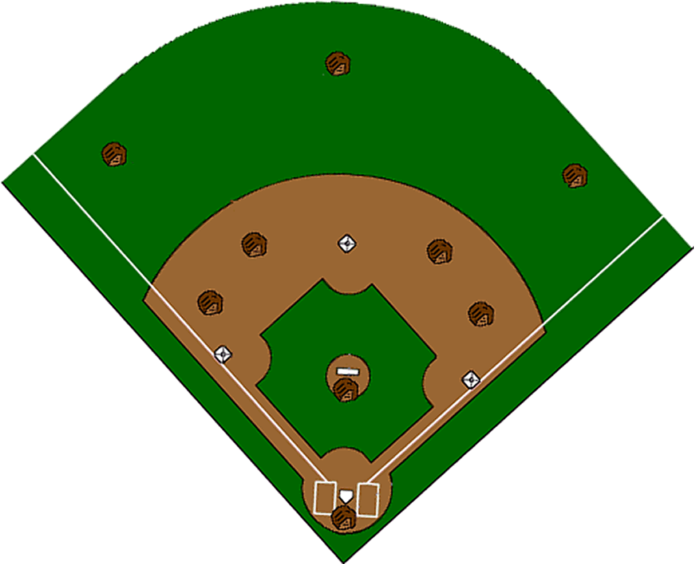 Baseball field softball clipart image