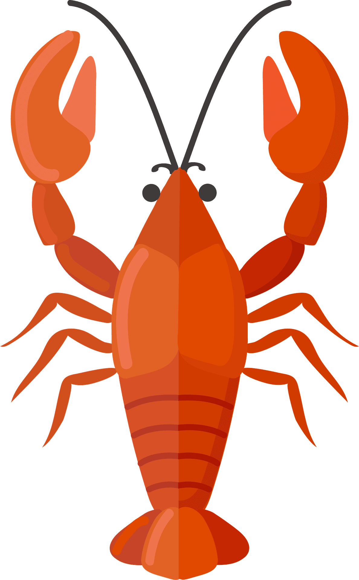 Crawfish vector clipart images 2