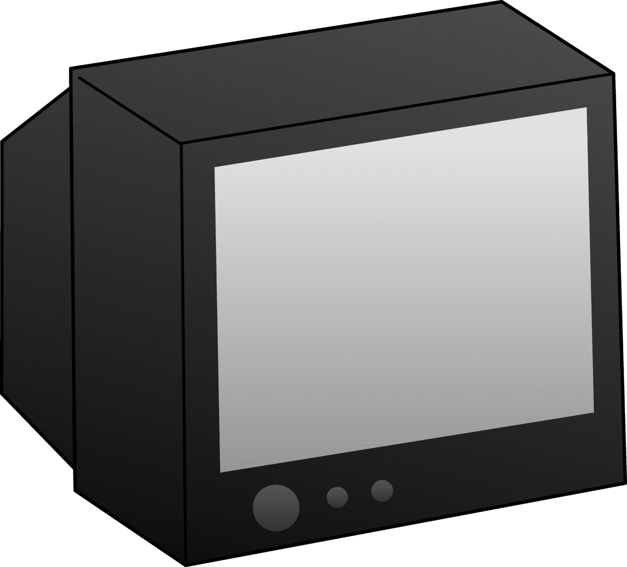 Black and television clipart transparent