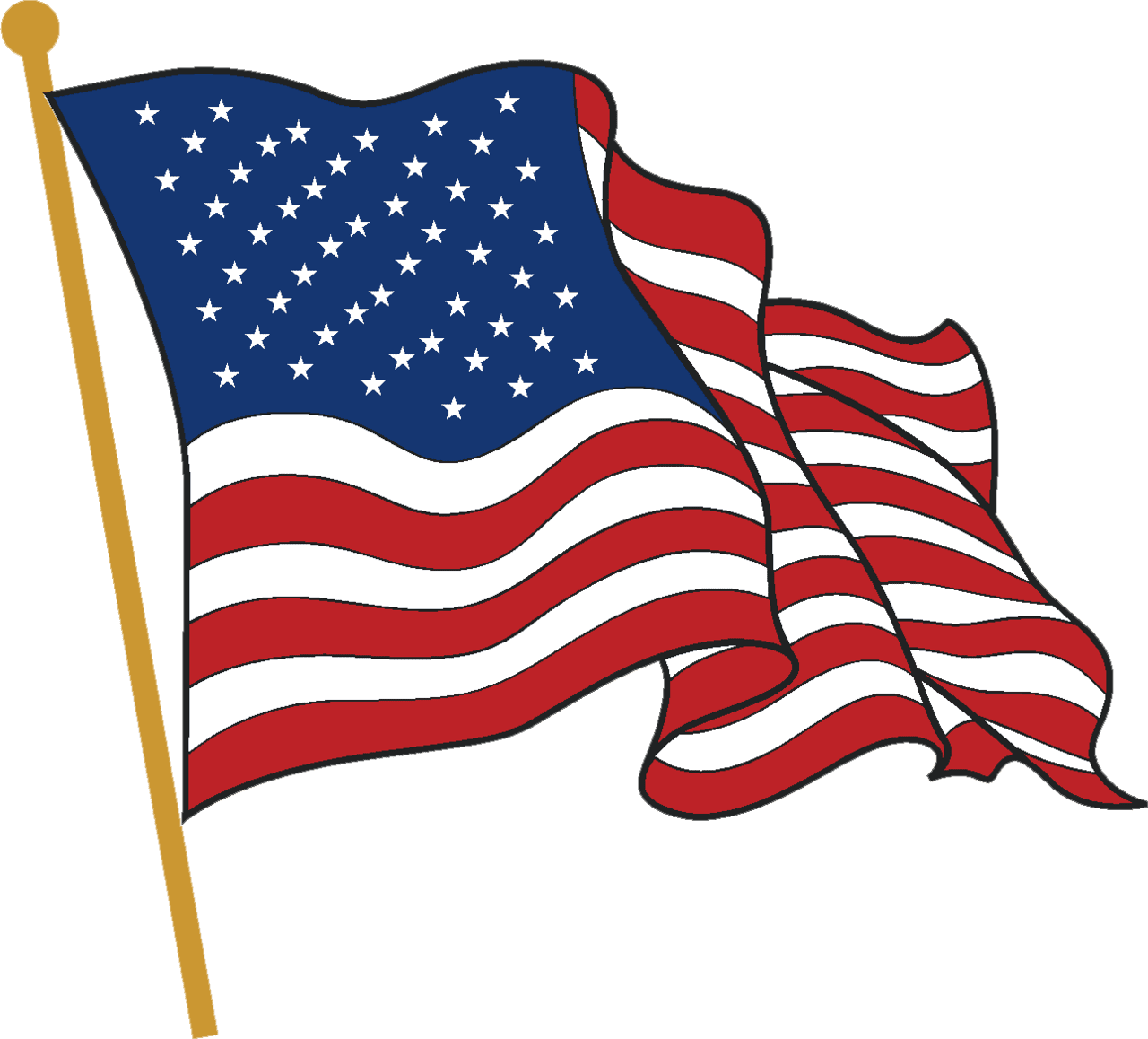 United states flag of the clipart usa picture