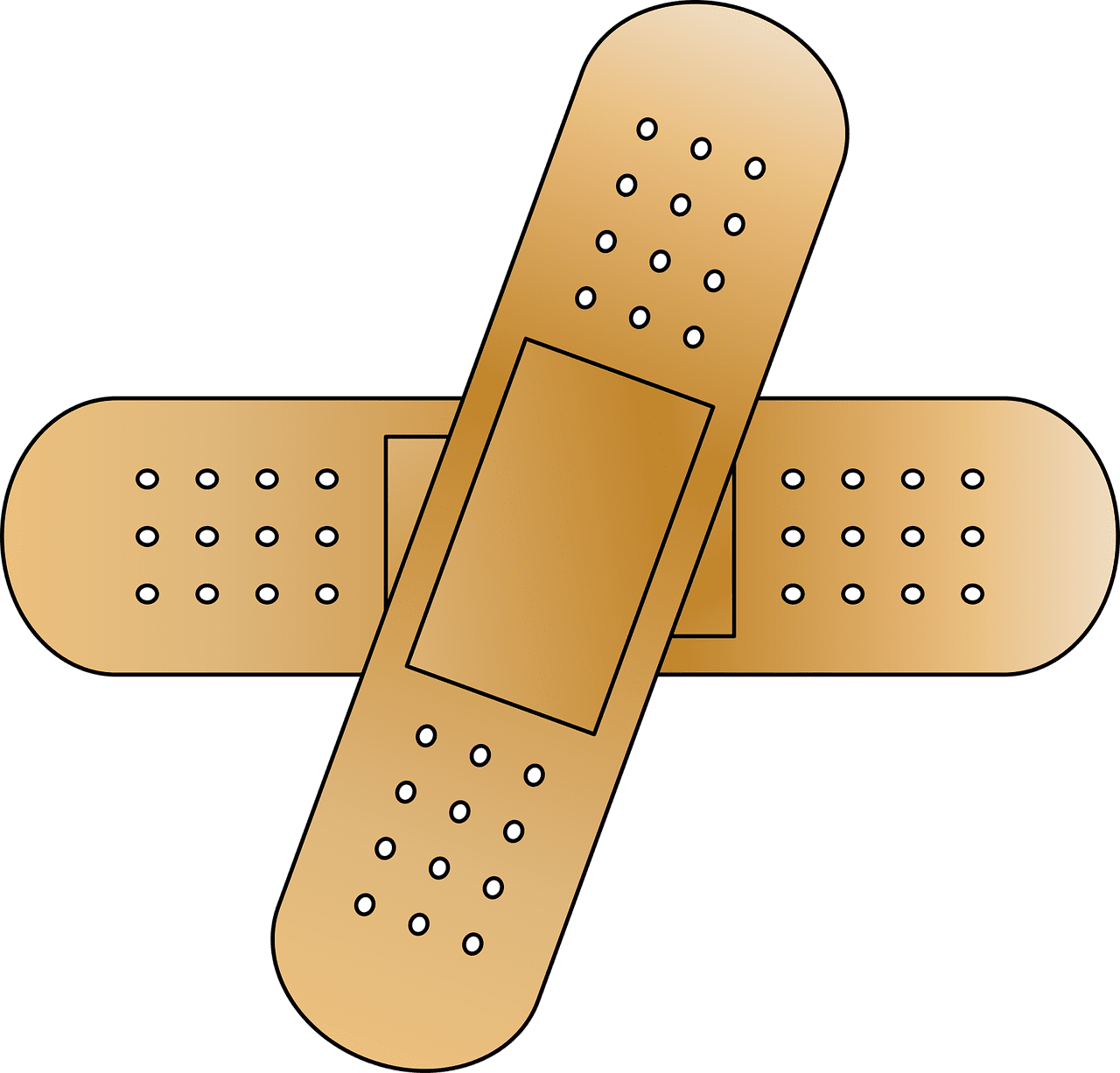 Band aid over bandaid vectors clipart