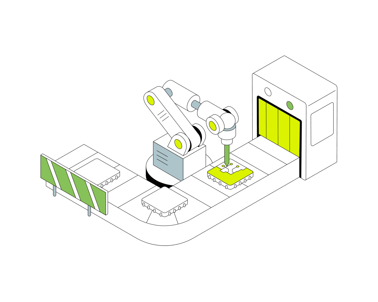 Automatic production of products clipart photo