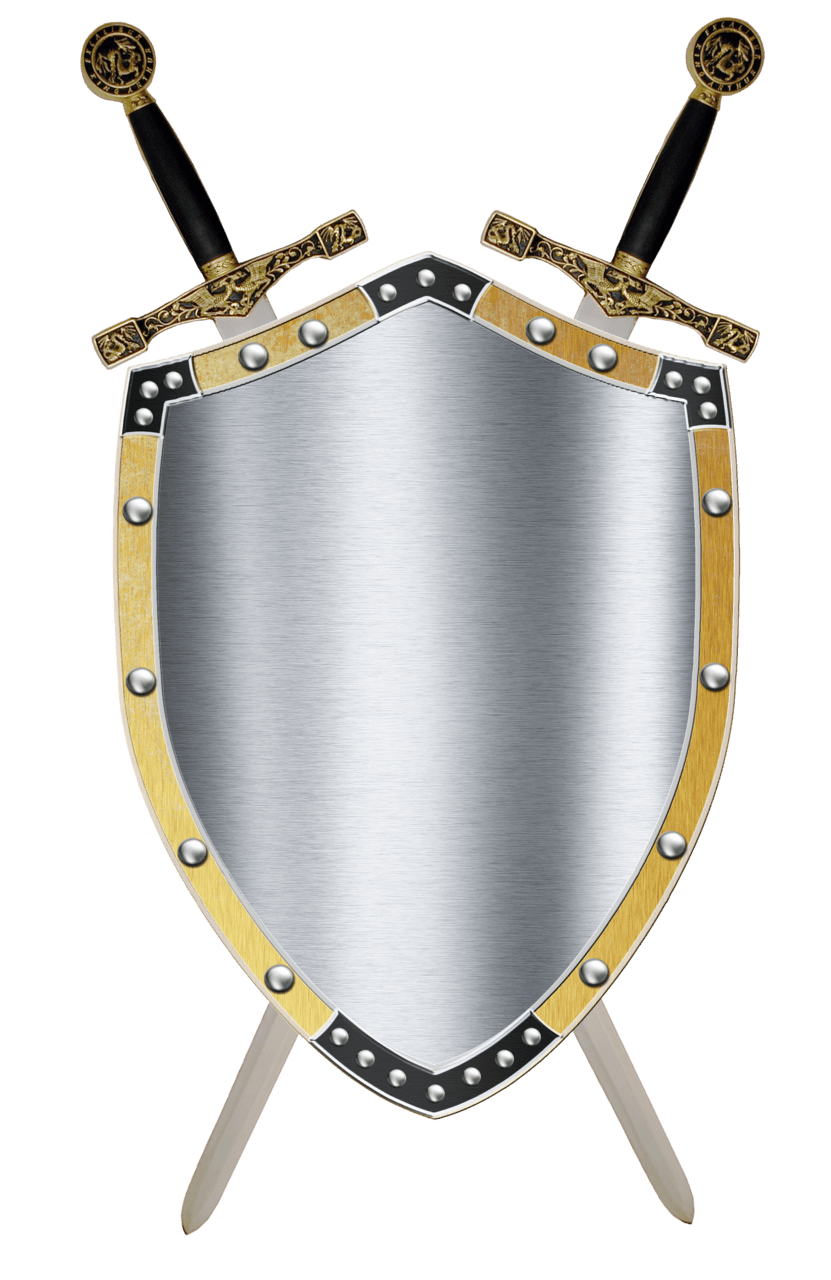 Shield pin page clipart image 2