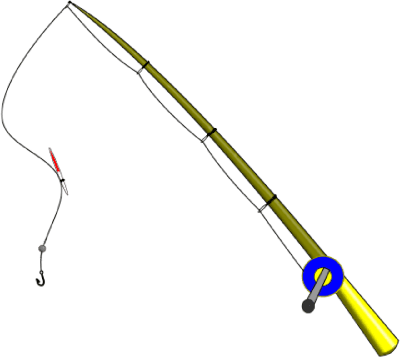 Fishing pole clipart rod image with no background