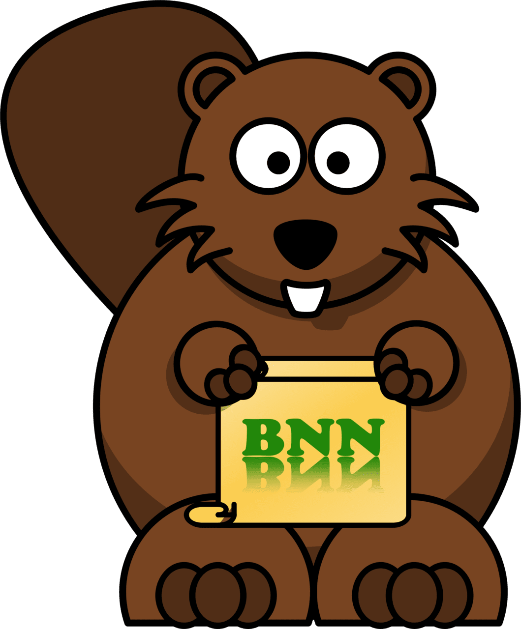 Beaver news network cartoon vector clipart image photo cc images