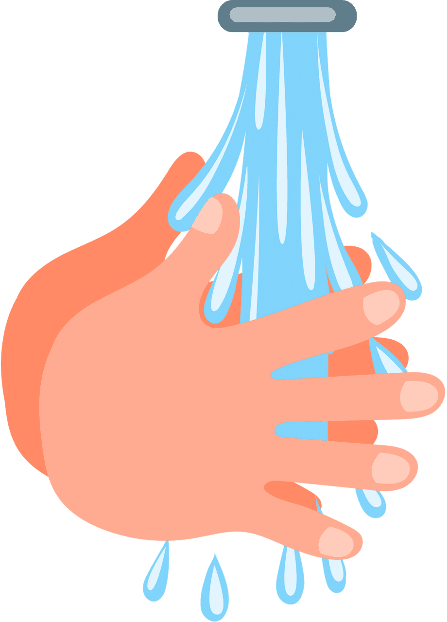 Washing hands hand vector clipart images 2