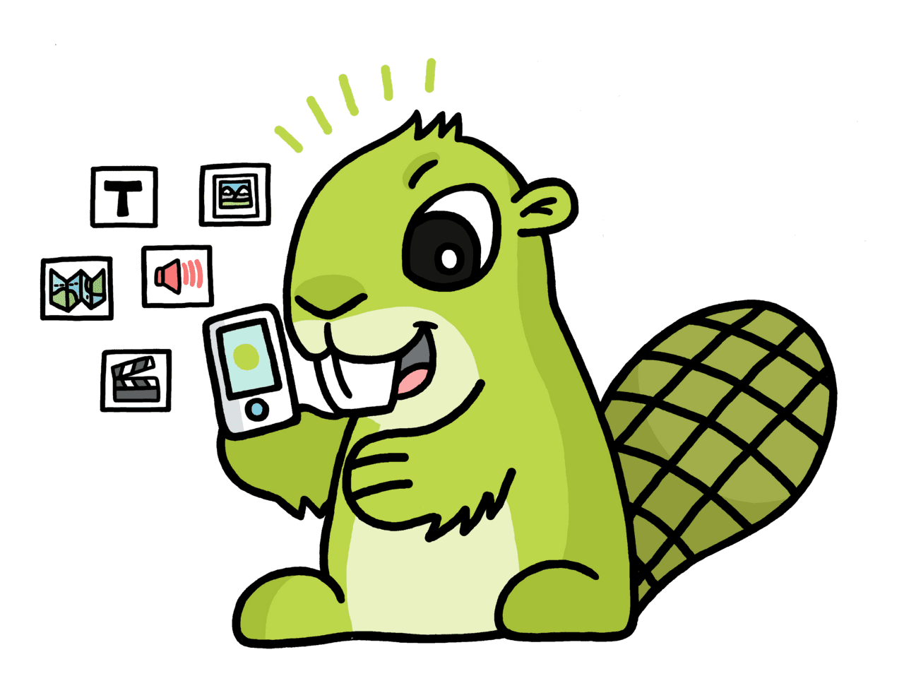 App beaver adsy clipart picture