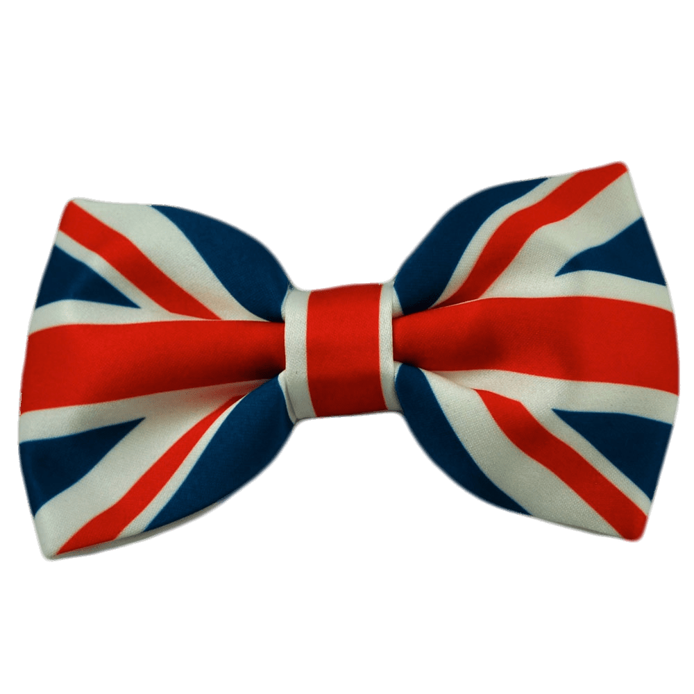 Union jack bow tie clipart background