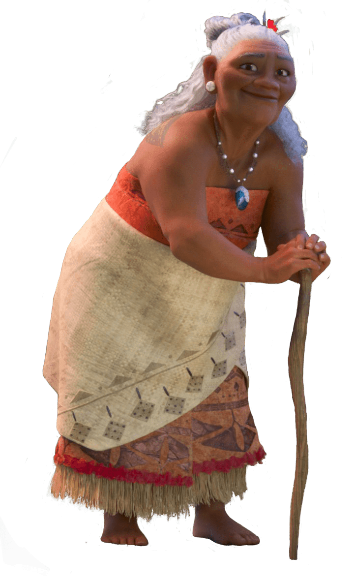 Moana grandma stic clipart vector