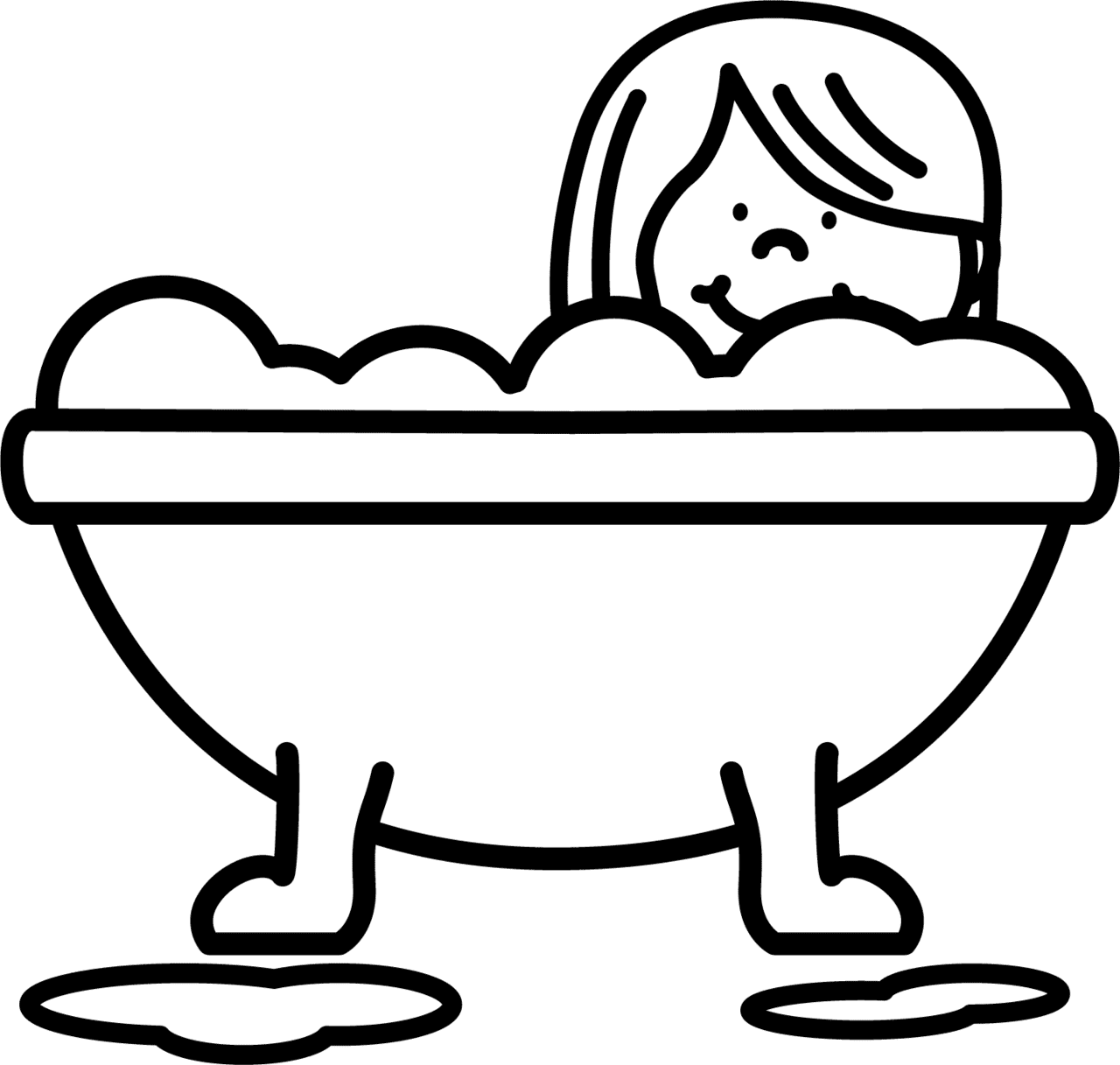 Bathtub page clipart picture