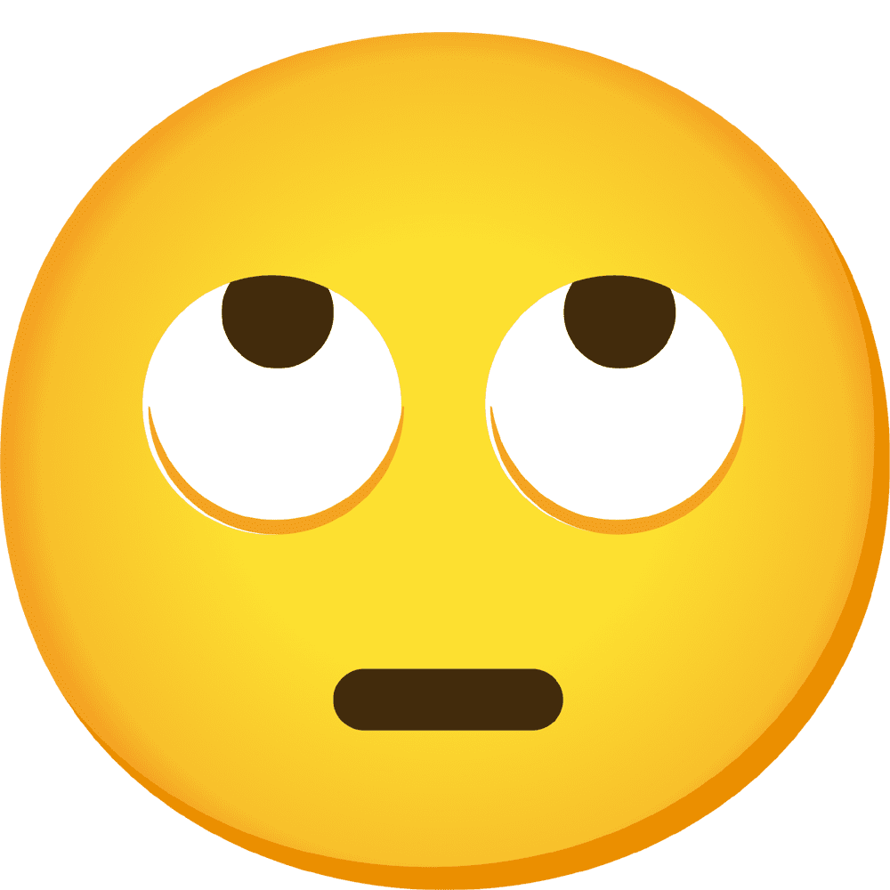 Face with roll eyes emoji images hd photo clipart