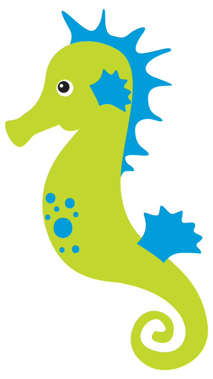 Seahorse pin page clipart background