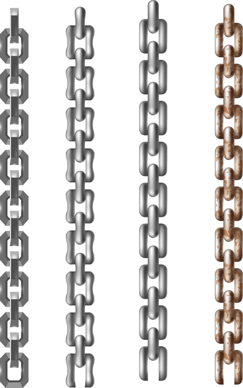 Chain pin page clipart transparent