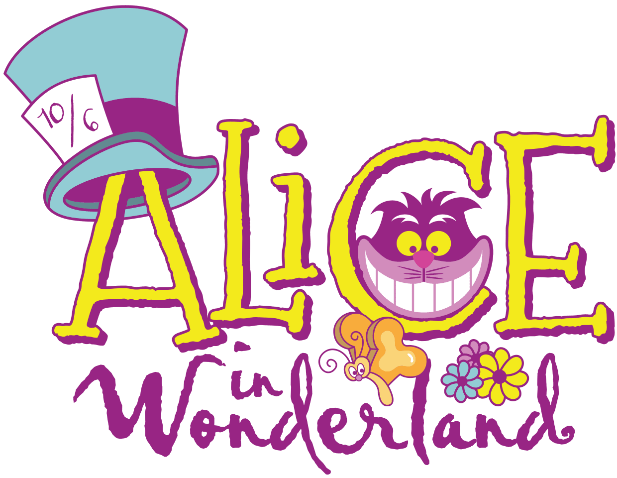 Alice in wonderland pin page clipart clip art