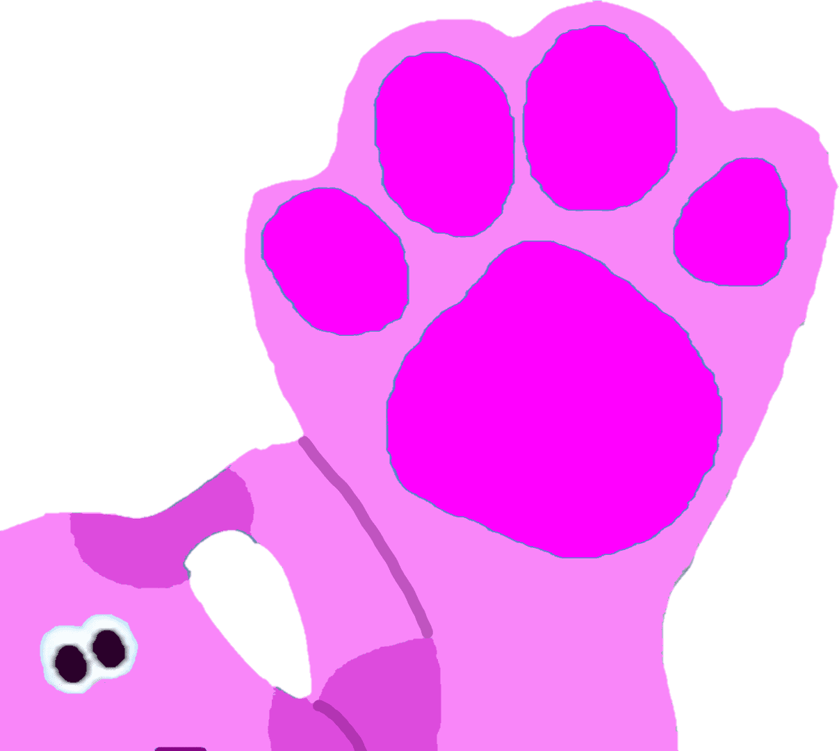 Dog paw pin page clipart photo