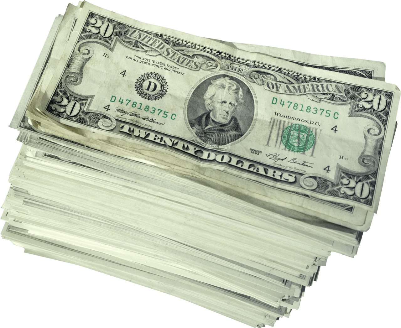 Dollar bill money clipart vector