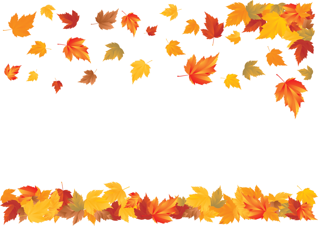 Fall border hd carpet of falling leaves background autumn clipart image