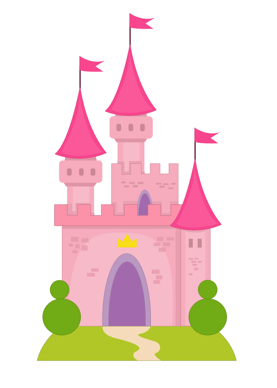 Disney castle pin page clipart logo 3