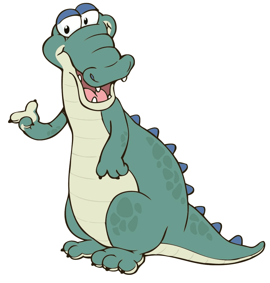 Gator pin page clipart vector