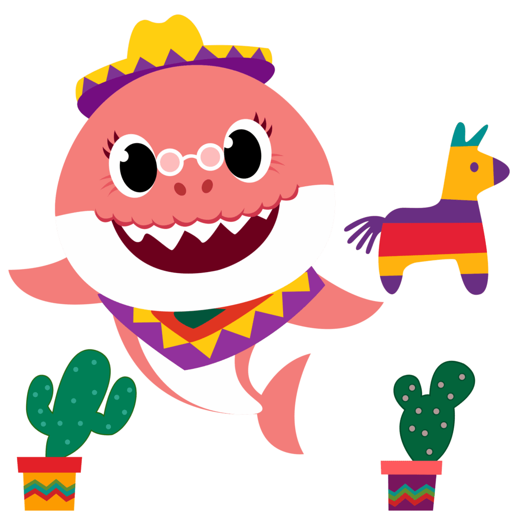 Baby shark grandma clipart picture