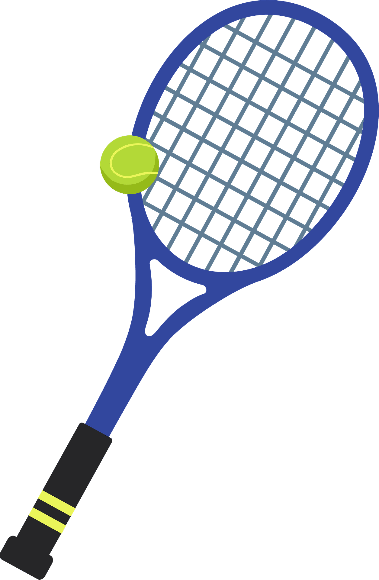 Tennis racket vector clipart images 4