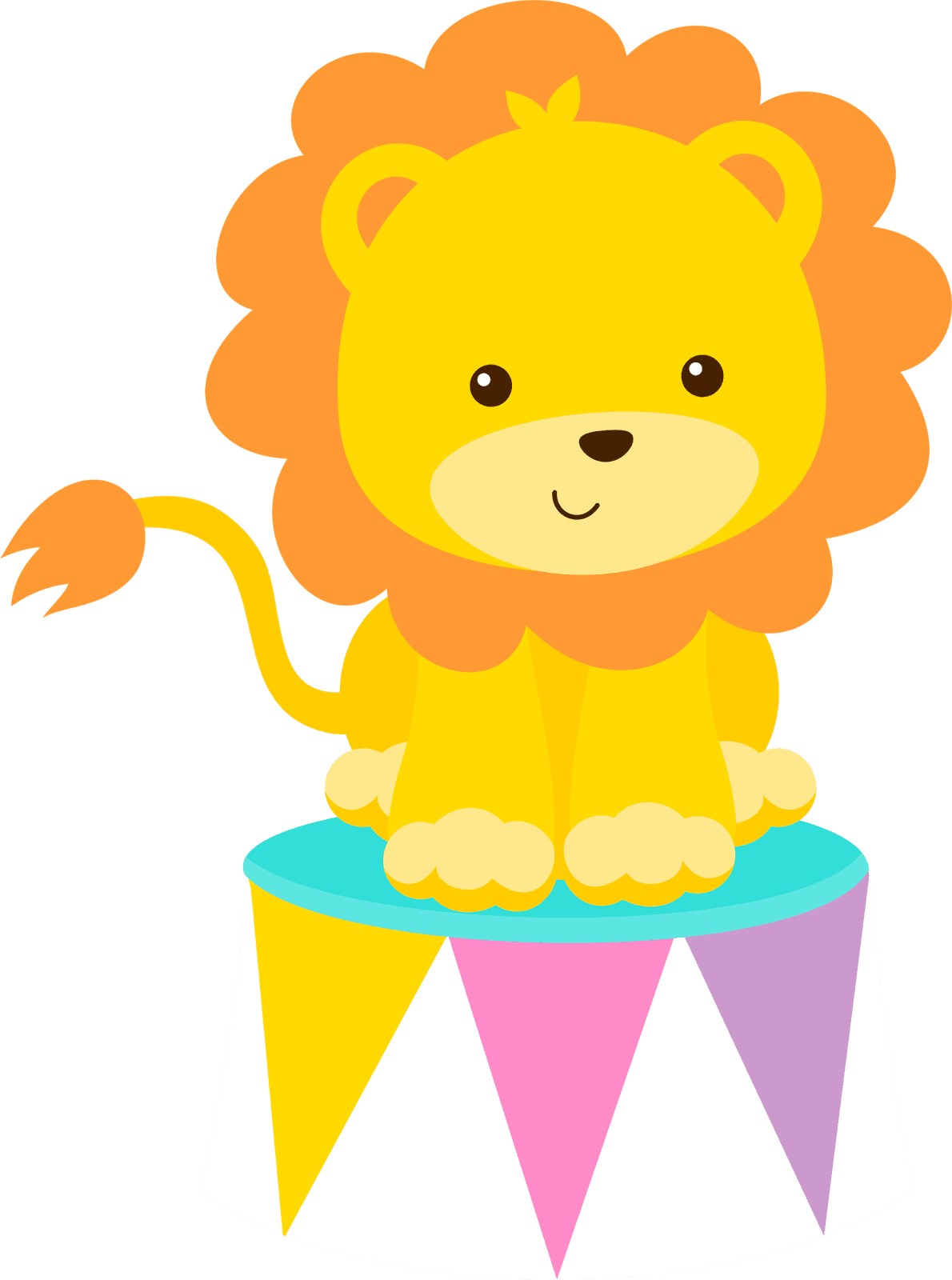 Circus pin page clipart vector 2