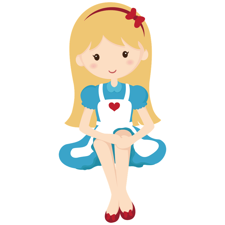 Alice in wonderland pin page clipart vector