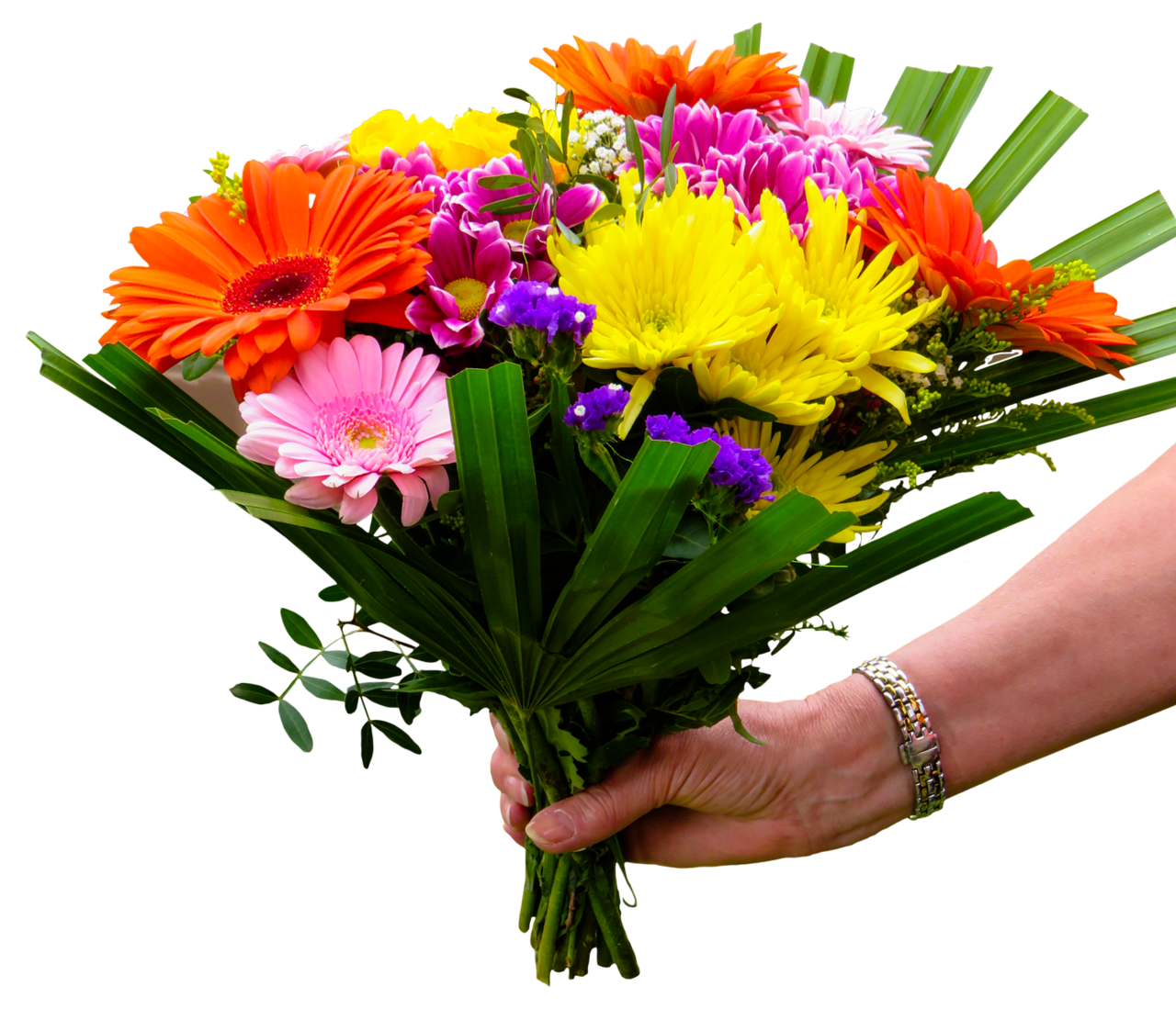 Bouquet of flowers image with background clipart 2